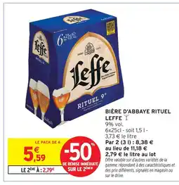 Intermarché Leffe bière d'abbaye rituel offre