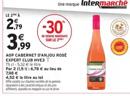 Intermarché Hve3 aop cabernet d'anjou rosé expert club offre