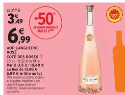 Intermarché Cote des roses aop languedoc rosé offre