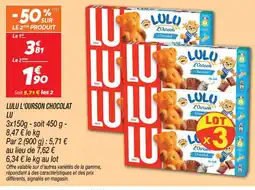 Netto Lu lulu l'ourson chocolat offre