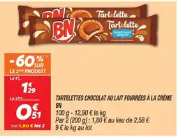 Netto Bn tartelettes chocolat au lait fourrées à la crème offre