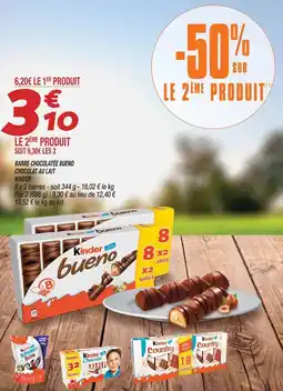 Netto Kinder barre chocolatée bueno chocolat au lait offre