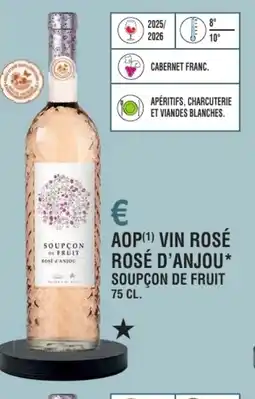 E.Leclerc Aop vin rosé rosé d'anjou soupçon de fruit offre