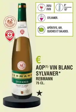 E.Leclerc Aop vin blanc sylvaner rebmann offre
