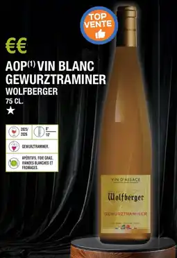 E.Leclerc Aop vin blanc gewurztraminer wolfberger offre