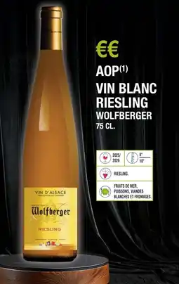 E.Leclerc Aop vin blanc riesling wolfberger offre