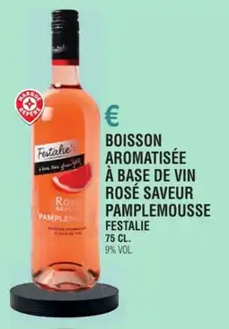 E.Leclerc Boisson aromatisée à base de vin rosé saveur pamplemousse festalie offre