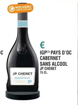 E.Leclerc Igp pays d'oc cabernet sans alcool jp chenet offre
