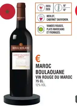 E.Leclerc Maroc boulaouane vin rouge du maroc offre