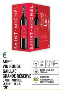 E.Leclerc Aop vin rouge gaillac grande réserve saint-michel offre