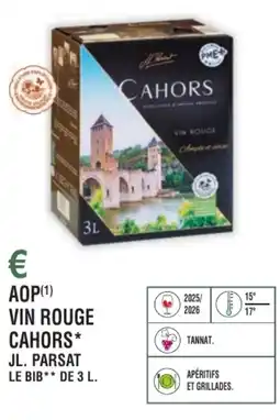 E.Leclerc Aop vin rouge cahors jl. parsat offre