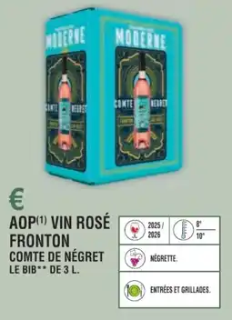 E.Leclerc Aop vin rosé fronton comte de négret offre