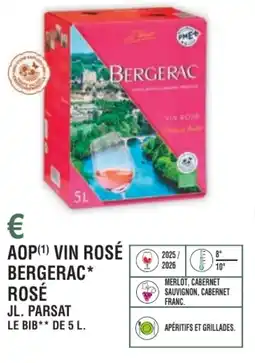 E.Leclerc Aop vin rosé bergerac rosé jl. parsat offre