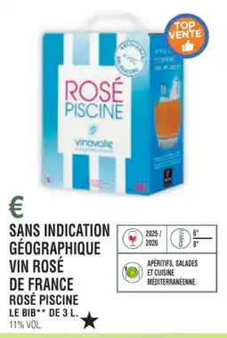 E.Leclerc Sans indication géographique vin rosé de france rosé piscine offre