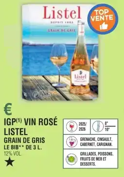 E.Leclerc Igp vin rosé listel grain de gris offre