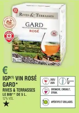 E.Leclerc Igp vin rosé gard rives & terrasses offre