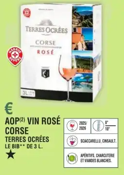 E.Leclerc Aop vin rosé corse terres ocrées offre
