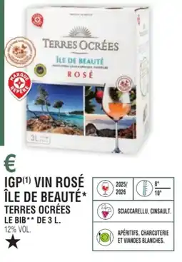 E.Leclerc Igp vin rosé île de beauté terres ocrées offre