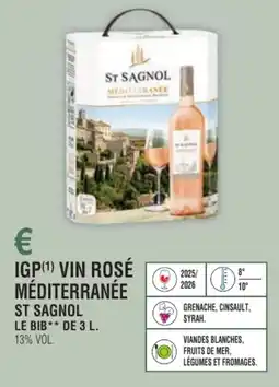 E.Leclerc Igp vin rosé méditerranée st sagnol offre