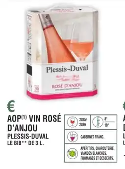 E.Leclerc Aop vin rosé d'anjou plessis-duval offre