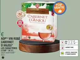 E.Leclerc Aop vin rosé cabernet d'anjou les caractères offre