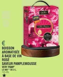 E.Leclerc Boisson aromatisée à base de vin rosé saveur pamplemousse very pamp' offre