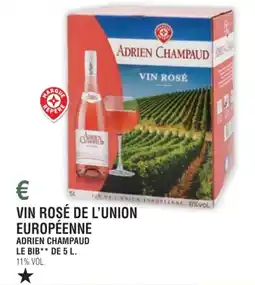 E.Leclerc Vin rosé de l'union européenne adrien champaud offre
