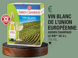 E.Leclerc Vin blanc de l'union européenne adrien champaud offre