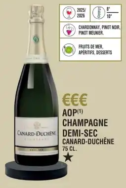 E.Leclerc Aop champagne demi-sec canard-duchêne offre