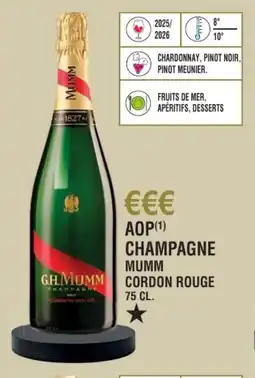 E.Leclerc Aop champagne mumm cordon rouge offre