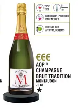 E.Leclerc Aop champagne brut tradition montaudon offre