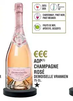 E.Leclerc Aop champagne rosé demoiselle vranken offre