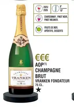 E.Leclerc Aop champagne brut vranken fondateur offre
