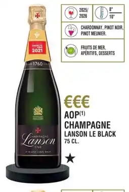 E.Leclerc Aop champagne lanson le black offre