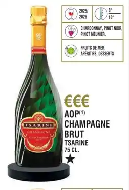 E.Leclerc Aop champagne brut tsarine offre