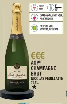 E.Leclerc Aop champagne brut nicolas feuillatte offre