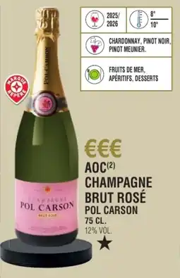 E.Leclerc Aoc champagne brut rosé pol carson offre