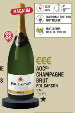 E.Leclerc Aoc champagne brut pol carson offre