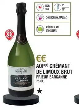 E.Leclerc Aop crémant de limoux brut prieur barsanne offre