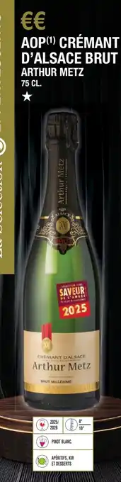 Aop crémant d'alsace brut arthur metz