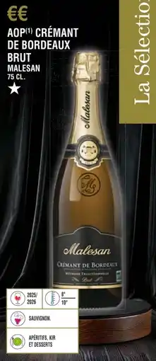 E.Leclerc Aop crémant de bordeaux brut malesan offre