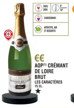E.Leclerc Aop crémant de loire brut les caractères offre