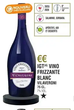 E.Leclerc Igt vino frizzante blanc vilaveroni offre