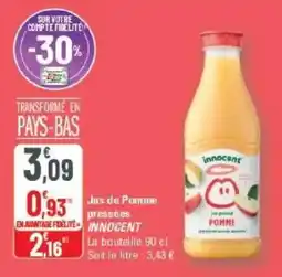 G20 Jus de pomme pressées innocent offre