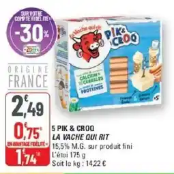 G20 5 pik & croq la vache qui rit offre