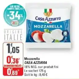 G20 Mozzarella casa azzurra offre