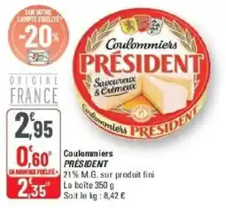 G20 Coulommiers président offre