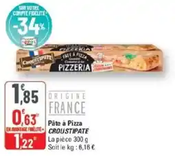 G20 Pâte à pizza croustipate offre