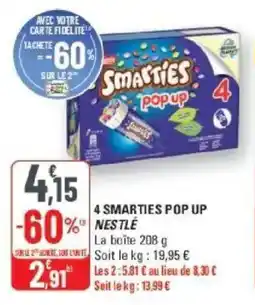G20 4 smarties pop up nestle offre