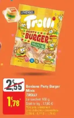 G20 Bonbons party burger minis trolli offre